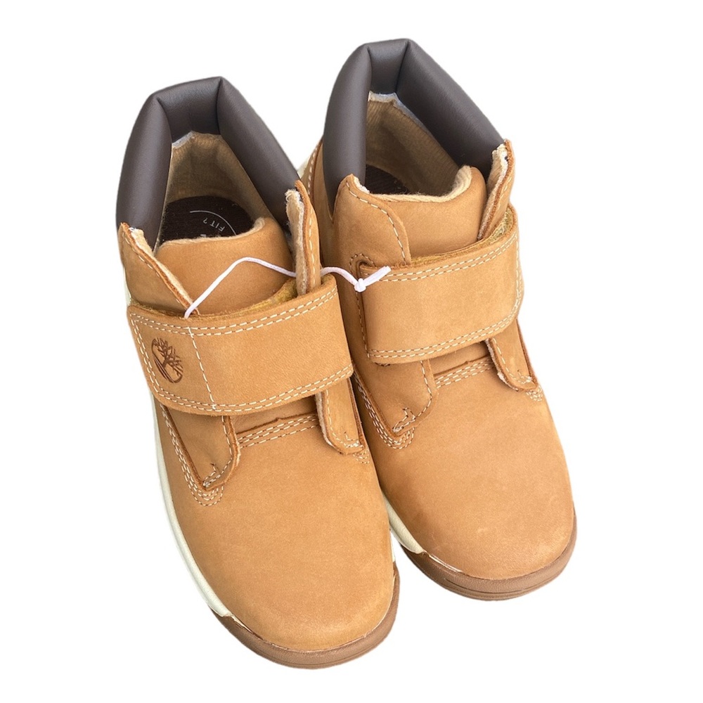 Kids timberland boots size 11 with Velcro strap